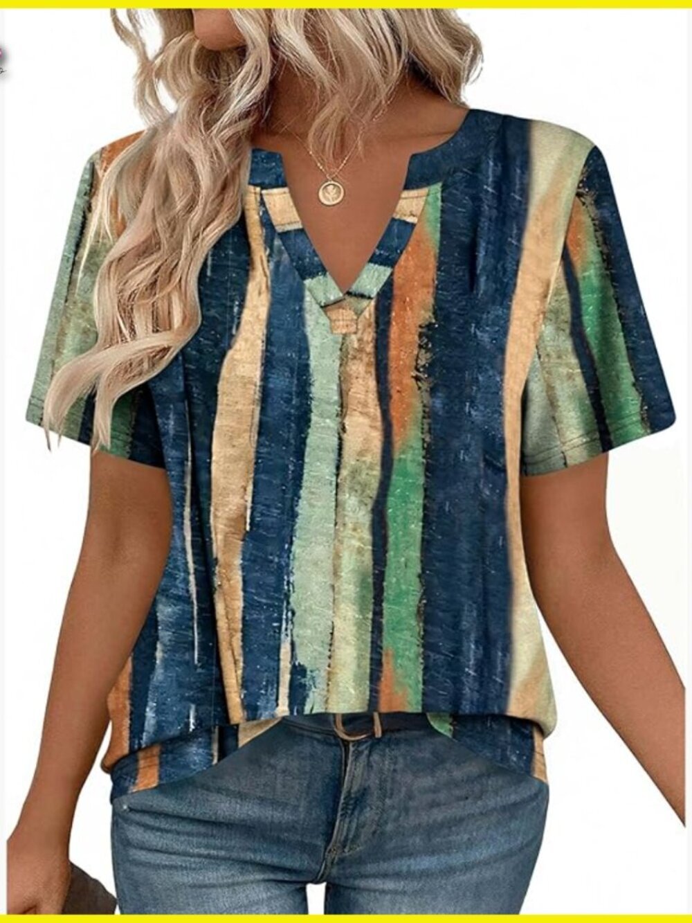 Short Sleeve V-Neck Tunic Blouse Elegant Chic Business Casual Work Top